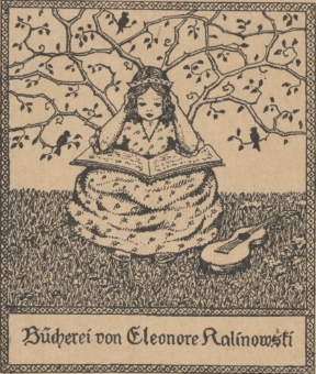 Exlibris Eleonore Kalinowski autor Stroh Helsa Biblioteka Narodowa Polona