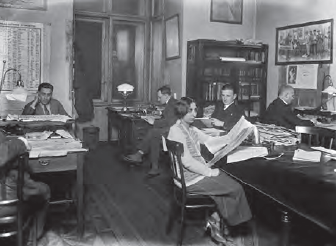 Jadwiga Migowa w redakcji IKC