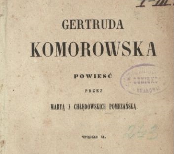Pomezanska M. Gertruda Komorowska okładka/cover